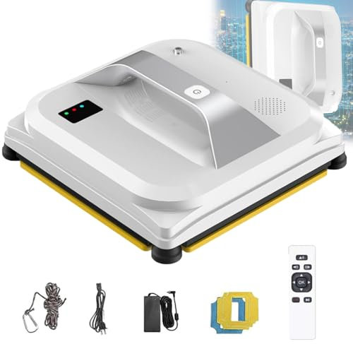 Ostreemaner Telecomando/Pulsante, 3 modalità di Pulizia, 2 Metodi di Controllo Lavavetri Intelligente, Lavavetri Elettrico 3000pa/Lavavetri Intelligente
