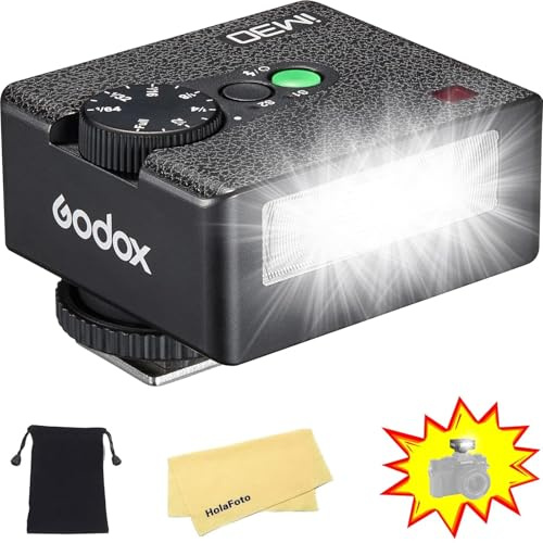 Godox iM30 iFlash Caméra Flash,GN15 7:1/64 to Complet Flash Pouvoir Mesures,3.6s Recycler Temps,CCT 6500K±200K avec S1/S2 Optique Déclenchement pour Canon Sony Nikon Fujifilm Fuji Olympus Panasonic
