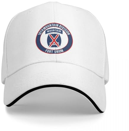 AIETPOIJ Basecap Fort Drum 10th Mountain Division Kappe Baseball Kappe Streetwear Designer Mann Hut Frauen