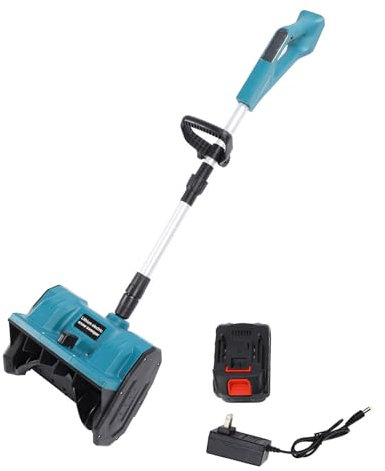Schneefräse, Elektrische Schneeschaufel mit Bürstenlosem Motor und 3000-mAh-Akku, 4,5 Kg Leicht, Verstellbarer Griff, für BL1820, BL1830, BL1840, BL1850, BL1860 (EU-Stecker)