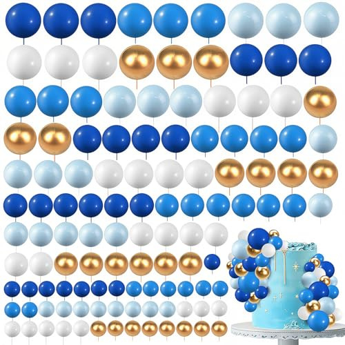Round Ball Cake Toppers, 108 PCS Cake Balls, Ball Cake Toppers