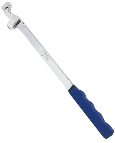 SMOTIVEPRO Universal-Schraubenschlüssel-Verlängerung, 385 mm, Hartstahl, Schraubenschlüssel-Verlängerungsstange für zusätzliches Drehmoment und Hebelwirkung, rutschfester Griff für Mechaniker, Garage