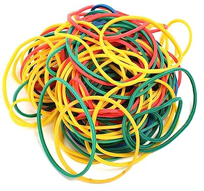 SHINEOFI Bandas Elásticas De Caucho Flexibles Para Accesorios De Máquina De Tatuajes, 100 Piezas De Colores Surtidos, Resistentes y Ajustables, Suministro Profesional Para Estudio De Tatuaje