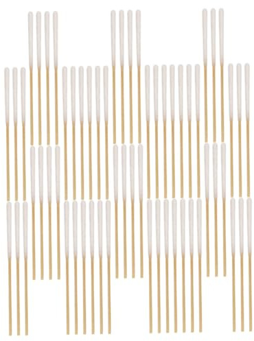 DONFAMDS 60 Pezzi Cotton Fioc Usa e Getta Per Pulizia Orecchie e Trucco Bastoncini Di Cotone Per Bellezza Casa e Viaggi Cotton Fioc Resistente e Pratico