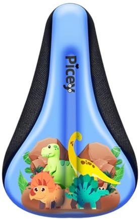 SZLIFE Housse de Protection pour siège de vélo pour Enfant, Selle de vélo Souple et antidérapante, Housse de siège de Confortable et rembourrée en Mousse à, Dinosaures