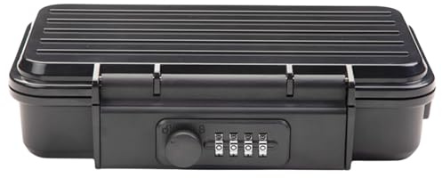 Caja de seguridad de combinación de 4 dígitos, almacenamiento de seguridad portátil para viajes, gimnasio, hotel y dormitorio, funda segura antirrobo para un fácil transporte y protección