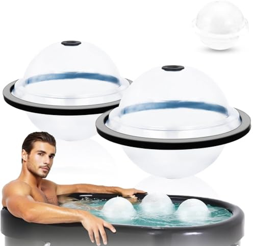 LuobannmSphere Ice Mold Ice Ball Maker Ice Bath Ice Block Mold Reusable Ice Ball Maker Freezer Food Block Maker Ice Ball Maker Mold