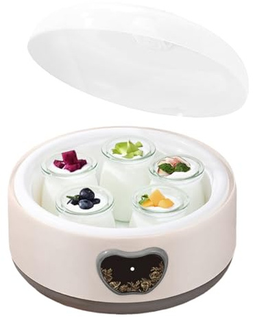 Yogurtiera | Controllo Temperatura Regolabile 1,2L Elettrodomestici | Yogurtiera Automatica - Per Casa Colazione Spuntini Alimentazione Sana Famiglia Frutta E