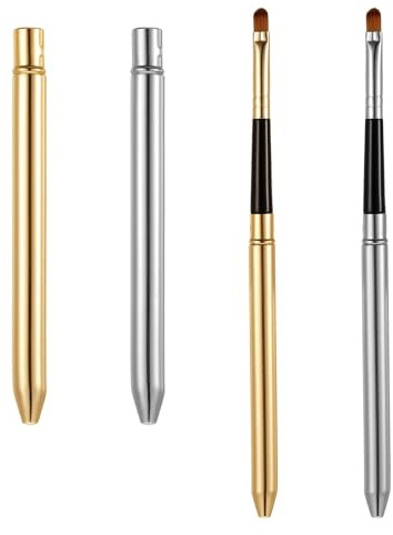 Sorcristy 2 Pcs Retractable Lip Brush for Lipstick Makeup Brushes with Cap