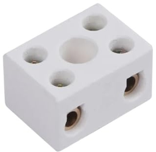Morsettiera in ceramica Morsettiera di cablaggio in ceramica 1 ingresso 1 uscita 2 Terminali elettrici in ceramica 2 ingressi 2 uscite 2 posizioni 5 fori 250 V(10A 2 In 2 Out)