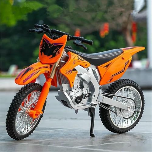 Leksaksmotorcykel Diecast Metal För Model 1:10 Samling Present till För Kawasaki Kx450 Kx 450(Orange)