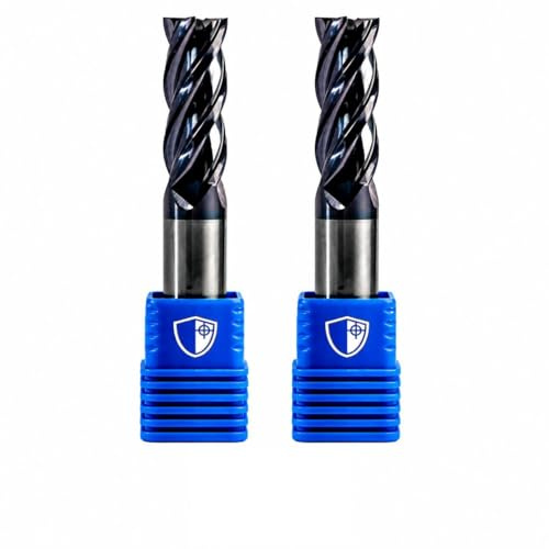 8mm HSS-E - 4 Flute End Mill Milling Cutter for CNC & Metal Cutting- Precision Slot Drill for Engineering & Machining | Armour Tooling® CoMax Cobalt - Super Hard Coating HRC50-2 Pack