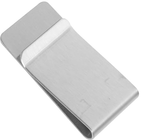 Toyvian Pinzas Cara Billetes para Diseño Inoxidable Elegante Acero de Doble y Tamaño Compacto para Billetera y Tarjetas Bancarias, Adecuado para Hombres y Mujeres