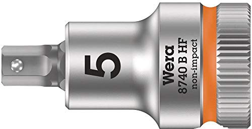 Wera 05003033001 8740 B Holding Function Zyklop In-Hex Bit-Socket, Bright Orange, 3/8-Inch, 5 x 35 mm