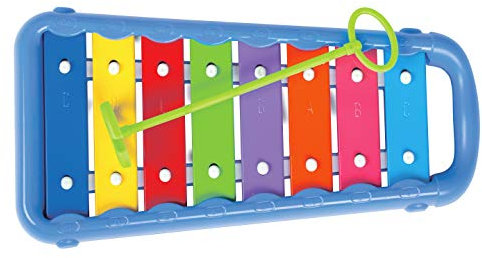 BSM Halilit | Xylophon mit 8 Noten | fördert die Hand-Auge-Koordination, Kreativität und Motorik | ab 12 Monaten | Musikalisches Erwachen für Kinder | HA 3009