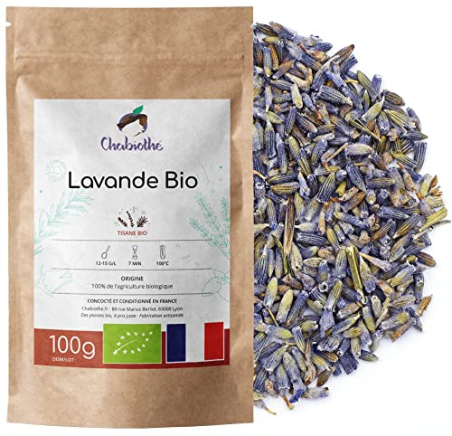 BIO Lavendelblüten (getrocknet) 100g - Chabiothé - Lavendula Augustifolia - Aus der französischen Provence