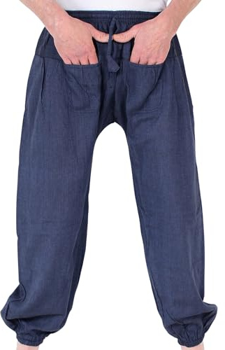 BUDDHA arts&more Pantaloni da palloncino in Nepal Blu Taglia unica