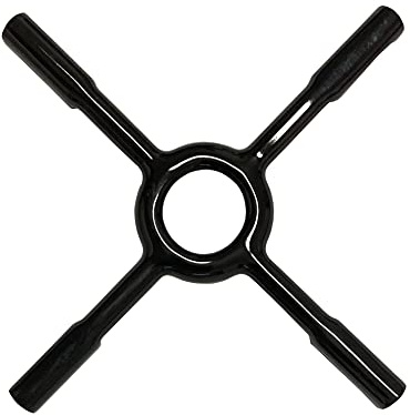 Generisch Sergioshop Gaskreuz Reduzierer Gasherdkreuz Kreuz Aufsatz Universal Gasherd Keramik Pfannenträger Moka Untersetzer (groß150mm)