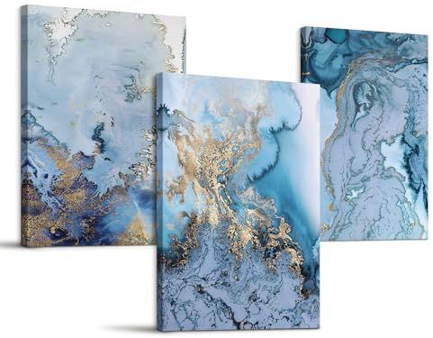 hyidecorart Abstrakt Bilder Wohnzimmer Modern Leinwand Gemälde 40x58 cm | Prächtiges Ornament, HD-Druck, Einfach Aufzuhängen, Leinwandgewebe, Für Viele Räume, Flexible Wanddeko, Geschenk