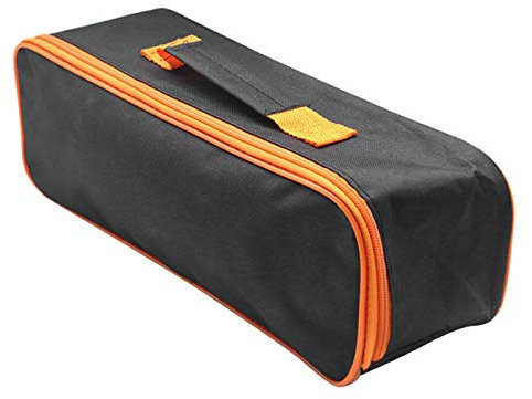 Fiacvrs Pouch Car Vacuum Cleaner Tool Bag Portable Zipper Closure Storage Case Durable (black)