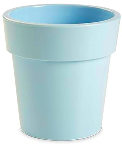 Acan Tradineur - Maceta con aro Desmontable Redonda, plástico, macetero, Tiesto para Plantas, Flores, balcón, terraza, hogar, 4 litros, 20 x 20 cm, Color Aleatorio