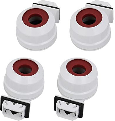 YOKIVE 4 Pcs Fluorescent lumiere Support, T5 Lampe Douille G5 Base Simple Tête Douille Léger Pièces Rechange, Idéal pour Maison, Bureau (Blanc, 2A, AC 500V)