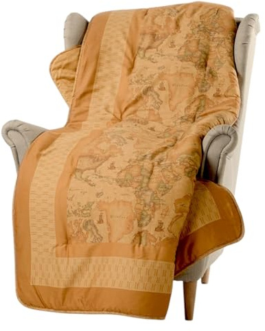 Plaid Geo Classic per Divano in Raso di Cotone 1° Classe Alviero Martini