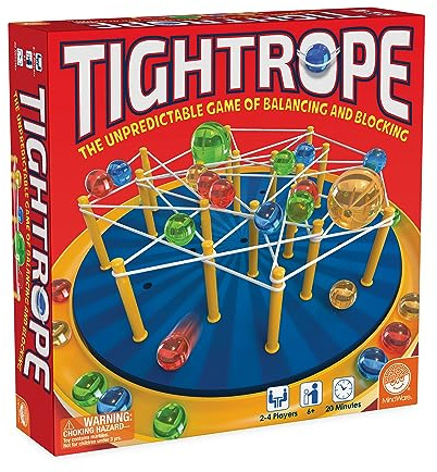 MindWare Tightrope Strategy Board Game, Fun for Classrooms, 2-4 Players, 20 Min Play Time, Ages 6 & Up