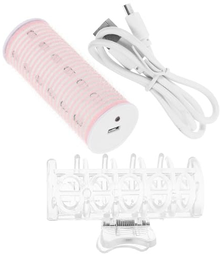 FRCOLOR USB Charging Hair Roller Bang Hair Styling Roller Automatic Heating Material for Bang Styling