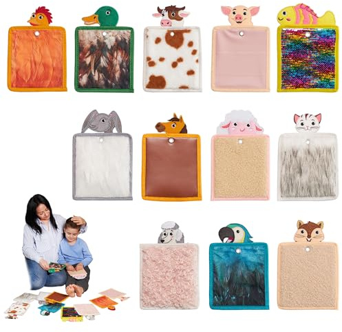 ODOXIA Sensory Mats (Insects) (Insects + Safari) | Sensorische Kinder Sinnesmatten | Taktile Scheiben als Sinnesmatten für autistische Kinder für mehr Sensorik (Animals)