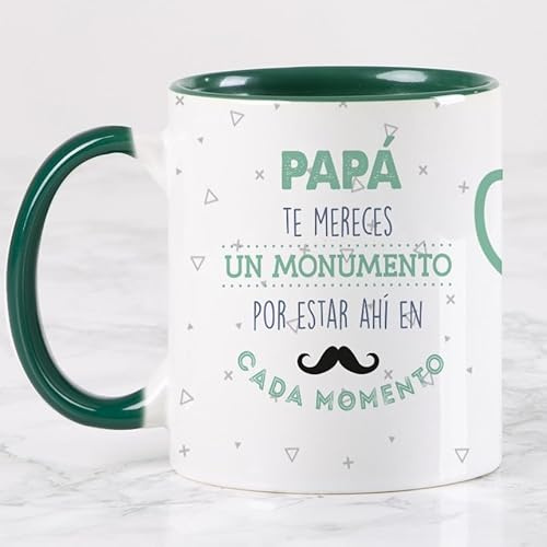 Wanapix | Taza Personalizada Día del Padre | Taza Orginal para Regalar a Papa | Tazas Graciosas | Apto Microondas y Lavavajillas | Te Quiero Papi