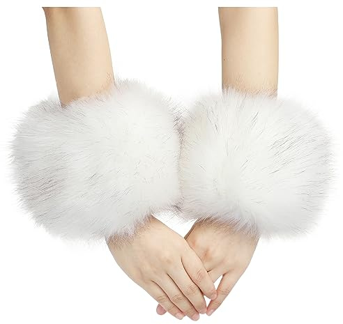 sy soul young Damen Kunstpelz Handgelenk Manschetten Winter Fluffy Pelz