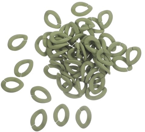 TOKIDNY 50stücke Plastik Kette Kunststoffketten Glieder Für Halsketten Diy-ornamente Bastelzubehör Mit Selbstsicherungsmechanismus Für Brillenketten Und Armbanddekore
