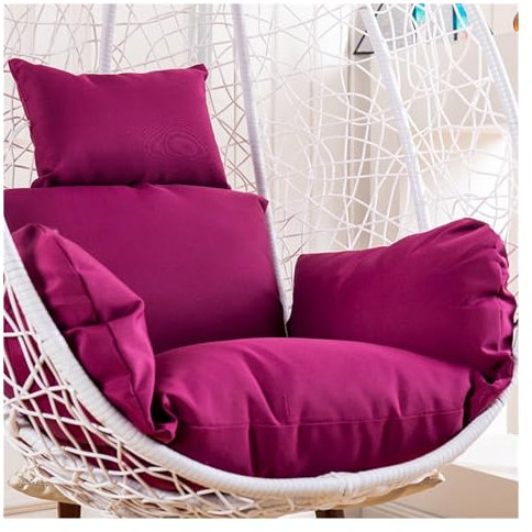 Lila Hängesessel Kissen für Gartenschaukel Sitz Weiches Kissen für Schaukelstuhl Hängekorb Outdoor Terrasse Möbel Zubehör