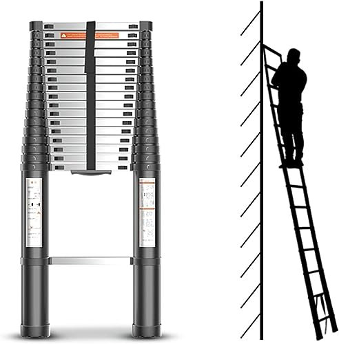 Teleskopleiter Klappleiter Beladen Mehrzweck Loftleiter Für Dach Wohnmobil Dachboden Haus Im Freien Mit Extra Breiten Sprossen8m 7m 6m 5,5m 5m 4,7m 3,5m 2,7m - 150 Kg