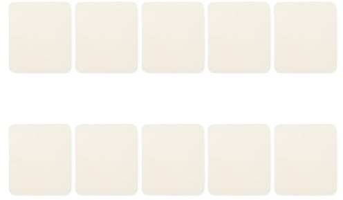 PATIKIL Pre Cut Pottery Cloth Soft Cloth Leather for Smoothing Pot Rim Clay Pottery Tools Ceramic Trimming Supplies, 6.8x5.7, Beige, 10Pcs