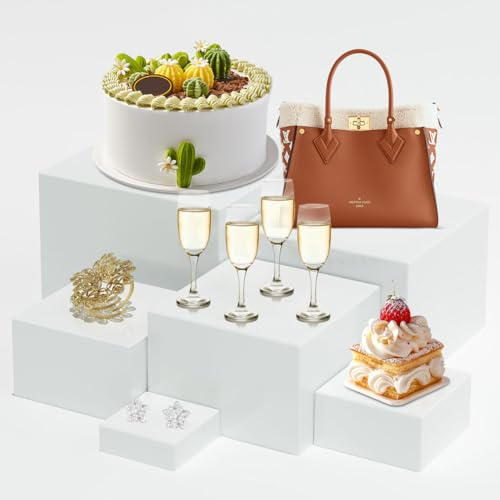 Peelanmall Tårtställ i akryl, kakställ för buffébas, tårtställ, displayorganisatör, återanvändbar, lämplig för bröllop, födelsedagar, fester, cupcakes