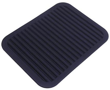 Hemobllo Tappetino Silicone Isolante Antiscivolo Nero Presina Resistente al Calore per Pentole Protezione Superfici e Presa Sicura