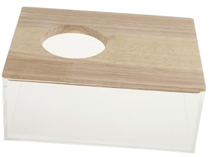 ROMISBABA Bain de Sable Transparent Multifonction pour Hamster et Chinchilla Bac Toilette Pratique pour Petits Animaux Maison et Magasin Design Anti-débordement Usage Domestique