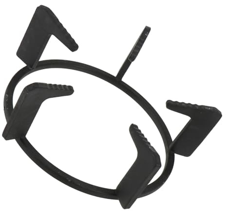 NUOBESTY Support de Gaz en Fonte à Noire Résistant Cuisinière à Haute Température et Antirouille, Design Multi-positions 5 Pieds Sécurisée et Stable Cuisine
