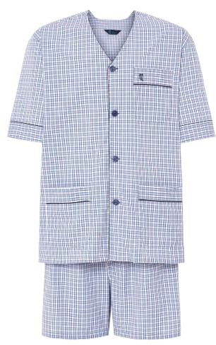 El Búho Nocturno Pyjama Homme Été Court Manches Courtes Coton Maille