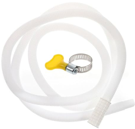 MAGICLULU Tubo di Scarico per Condizionatore in Pe Bianco Estensibile Raccordo 15-20mm e Flessibile Pieghevole per Prolunga Scarico Acqua Condensa