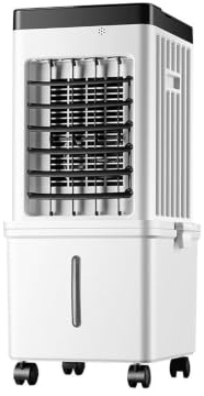 Aire acondicionado portátil,enfriador de pantano,enfriador de aire,ventilador de enfriamiento silencioso oscilante de 120 °,tanque de agua extraíble de 15l,adecuado para habitaciones A