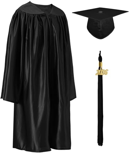 GraduatePro Bambini 2026 Cappello LaureaScuola Materna Prescolastico Costumi per la laurea Unisex Nero-27