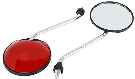 F FIERCE CYCLE Paar Motorradspiegel Seitlicher Rückspiegel Universal rot