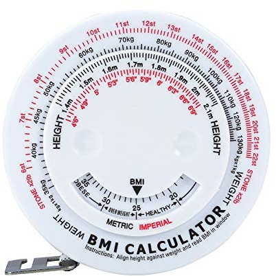 Mètre ruban, mètre ruban pour le corps avec calculateur imc, mesure précise, forte tension et impression claire