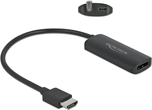 Delock Adapter HDMI-A Stecker zu DisplayPort Buchse 4K 60 Hz