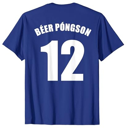 Beerpongson Team Isländisch Namen Trikot Champion Bierpong T-Shirt