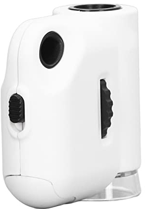 Mini Mikroskop 55 fache Vergrößerung Mikroskop Im Taschenformat Mini Münzmikroskop Im Taschenformat HD Acryl Linsenlupe mit LED Licht