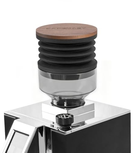 Single Dose Hopper Compatible with Eureka Mignon Espresso Coffee Grinder Silicone Bellow for Blow Out Residual Coffee Grounds (Heighten Hopper)